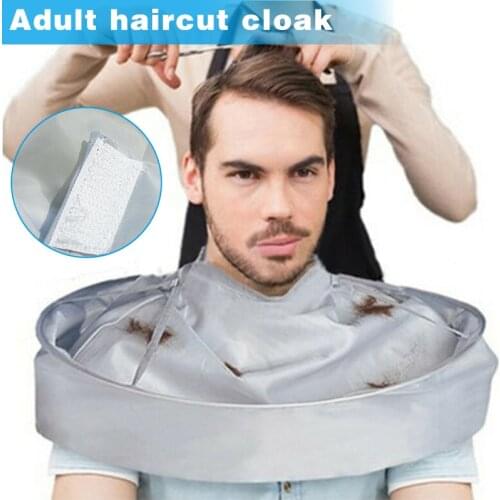 Hairdressing Salon Shawl Adult Barbers Cloak Adjustable Collar Waterproof Nylon Cloth MPwell