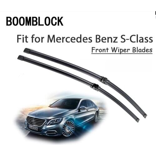 BOOMBLOCK 2PCS High Quality Front Windshield Wiper Blades For Mercedes Benz W221 W220 S ClassAccessories