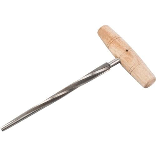 Violin Viola Peg Hole Reamer Wood Handle for Luthier Tool, Solid