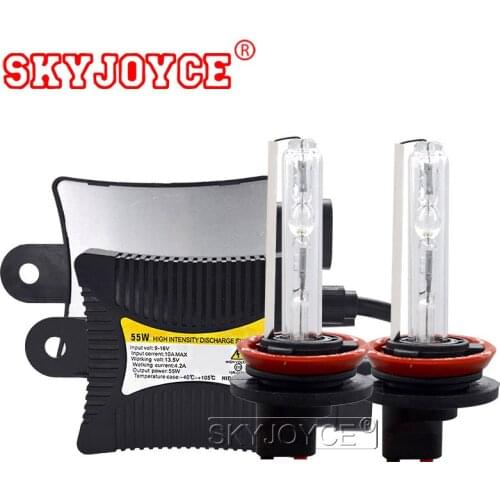 SKYJOYCE 55W DC 12V Xenon Ballast HID Headlight Kit H7 H1 H11 9005 9006 4300K 5000K 6000K 8000K Car Auto Single Beam Lamp Bulb