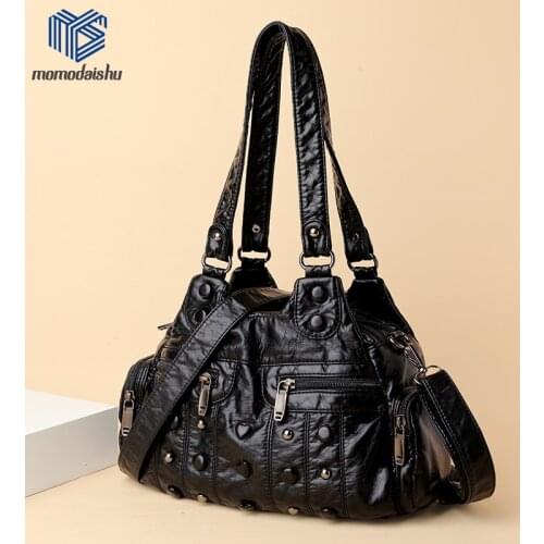 Soft Pu Leather Shoulder Bags For Women 2021 New Designer Messenger Bags Crossbody High Capacity Women Bag Female Designer