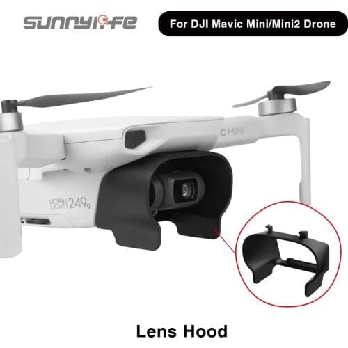 Sunnylife Lens Hood Protective Cover Anti-glare Lens Cover Gimbal Sunshade For DJI Mavic Mini 2 / Mavic Mini Accessories