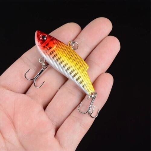 1Pcs VIB sinking Fishing Lure 5.5cm/11g Pesca Hooks Fish Wobbler Tackle Crankbait Artificial Japan Hard Bait Winter Fishing