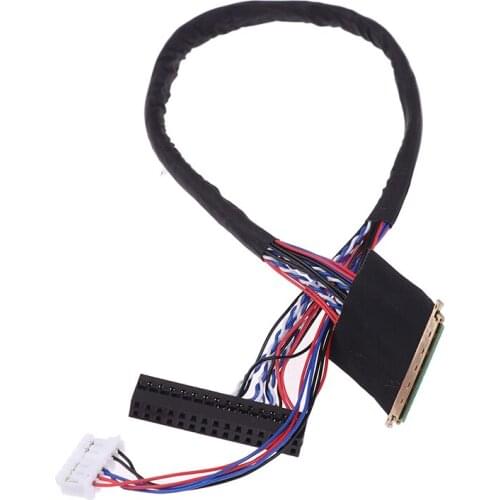 1PC New Arrival 40 Pin 1 Channel 6 Bit LED LCD LVDS Screen Cable For Display