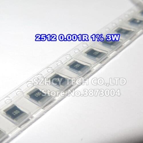 100Pcs 2512 0.001R 1% 3W New and origianl
