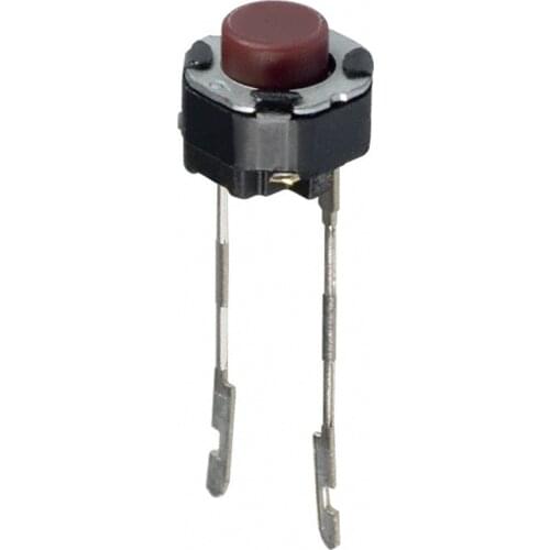100PCS EVQ11A05R EVQ-11A05R 6*6*5MM 6X6X5MM TACTILE SWITCH SPST-NO 0.02A 15V RED PUSH BUTTON