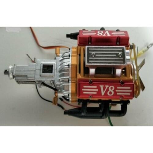 3 Speed Transmission Gear Box V8 Engine For 1/14 RC Tamiya Actros Tractor Trailer BENZ SCA DUMP TRUCK 8X8 6X6 1/10 Crawlwer