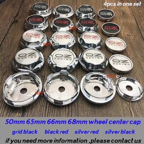 4pcs/set Car Emblem 50MM 65MM 66MM 68MM High Caps for Oz Racing O.Z Logo Wheel Rim Covers Wheel Center Cap for Universal Car