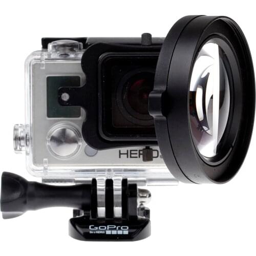 58mm 16X HD Close-up Macro Lens Adapter Ring Camera Lens red Filter for GoPro HERO 4 3+ hero4 Session black Camera Accessories