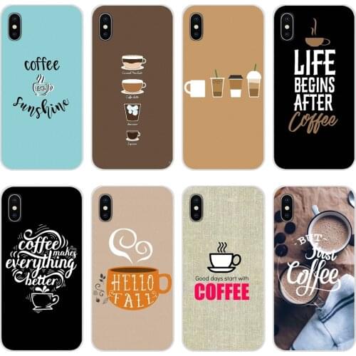 Accessories Phone Cases Covers coffe make life better For Samsung Galaxy Note 8 9 10 20 S7 Edge S8 S9 S10E S20 Lite Plus Ultra
