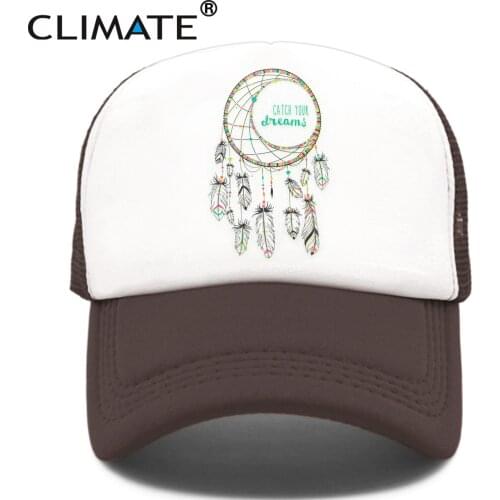 CLIMATE Dream Catcher Trucker Cap Hat Catch Dream Cap Dream Net Dreamcatcher Mesh Baseball Cap Hat for Men Women Youth