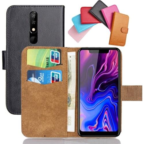 BQ 5732L Aurora SE Case 5.86" 6 Colors Flip Soft Leather Crazy Horse Exclusive Phone Cover Stand Cases Credit Card Wallet