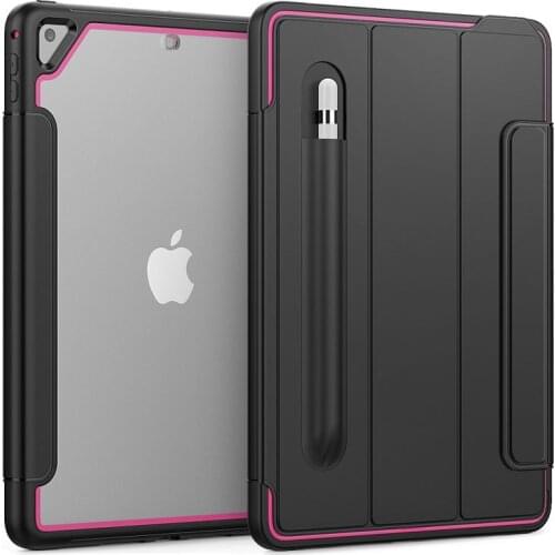Case for iPad Air2 9.7 2016 2017 2018 Case TPU Acrylic Back Cover with Stand Auto Sleep Smart Cover for iPad 5th 6th Funda