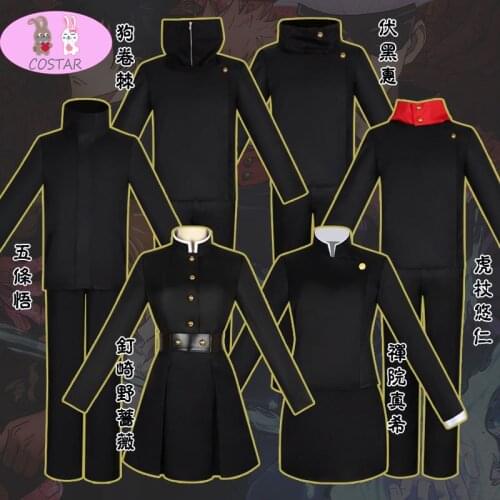 COSTAR Hot New Anime Jujutsu Kaisen Itadori Yuji Kugisaki Nobara Fushiguro Megumi Gojo Satoru Cosplay Costume Full Set