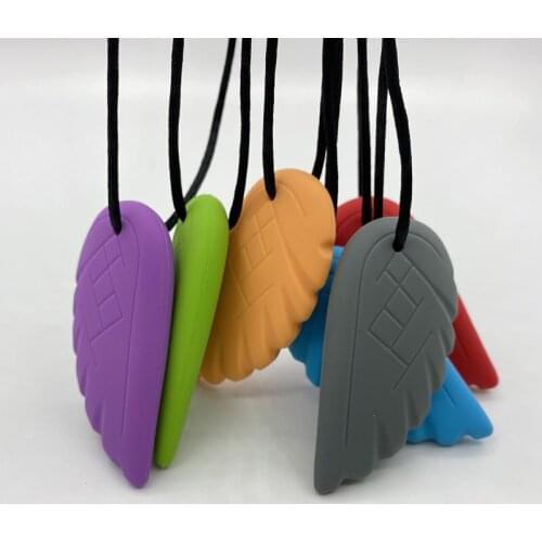 10Pcs Chewing Necklace Autism ADHD Biting Sensory Toy Food Grade Baby Teether Child Baby Teething Tubes Chew Toy