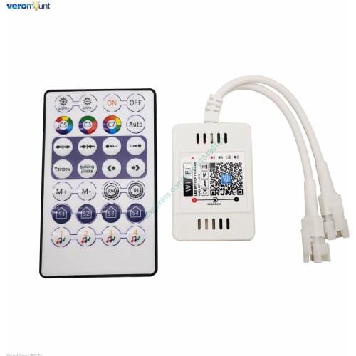 Magic Home Pixel LED Strip Controller DC5-24V 2 Output Alexa Google Voice / Music / iOS Android APP WiFi Control for Pixel Strip