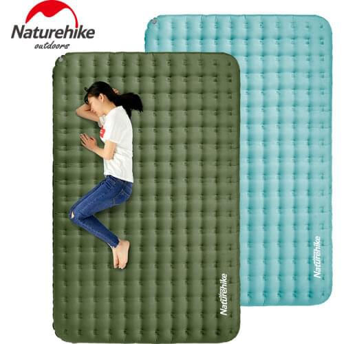 Naturehike Factory sell TPU thickened double inflatable pad double camping nap portable moisture pad tent mat mattress