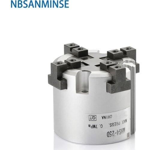Air Gripper Pneumatic Air Cylinder MHS Parallel Type Air Gripper 2 Finger 4 Finger Type Air Cylinder Double acting NBSANMINSE