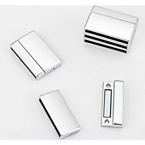 5sets Flat Magnetic Clasp for 30*3mm Flat Leather Cord Bracelet Jewelry Making DIY Fashion Jewelry Accessories