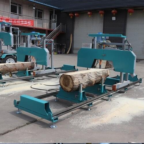 Mini Portable 9hp wood band sawmill machine Diesel/electric engine sawmill