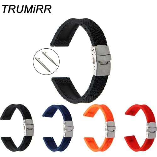 Quick Release Silicone Rubber Watch Band for Citizen Hamilton Montblanc Wrist Strap Bracelet 18mm 19mm 20mm 21mm 22mm 23mm 24mm