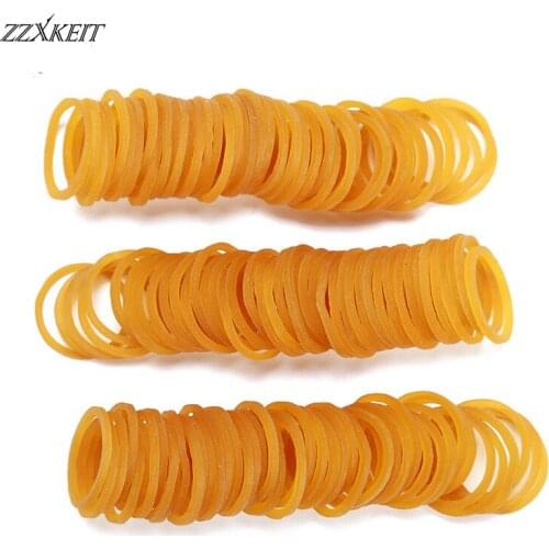 16*1.4mm Yellow Office Rubber Ring Rubber Bands Strong Elastic Bands Stationery Holder Band Loop School Office Supplies