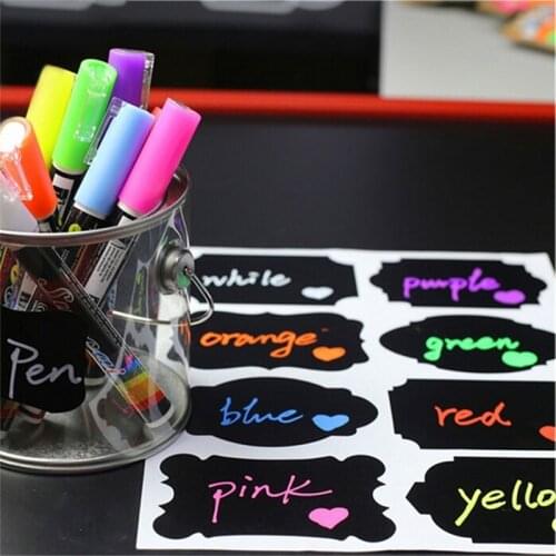 1PCS white board maker pen whiteboard marker liquid chalk erasable glass ceramics maker pen easy erasing kids drawing Toys