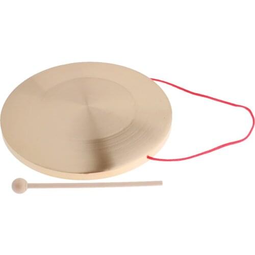 Hand Gong Chapel Copper Cymbals Percussion Opera Gong for Kids Children Toys (30cm)