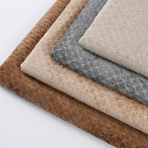 European Style Chenille Grey Jacquard Fabric Sofa Pillow Cushion Seat Cushion Curtain Handbag Cloth DIY Dress Sewing 1 Meter