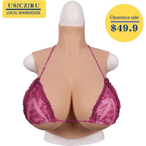 2021 Drag Queen Silicone Breast Forms Plate Realistic Fake Boobs Tits For Crossdresser Shemale Transgender Male To Female Sissy