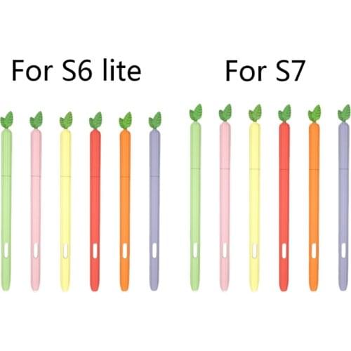 Silicone Case Protective Cover Skin For S-amsung -Galaxy Tab S6 Lite/S7 Tablet Touch Pen Cover