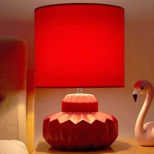 Modern Blue Ceramic Table Lamp Beside Lamp For Living Room Creative Table Lamp Minimalist Fashion Cute Warm Light Bedside Lamp