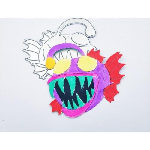 Lantern Fish Steel Cutting dies Stencil Scrapbooking Card Paper craft Embossing Cutting Metal Handicraft Template