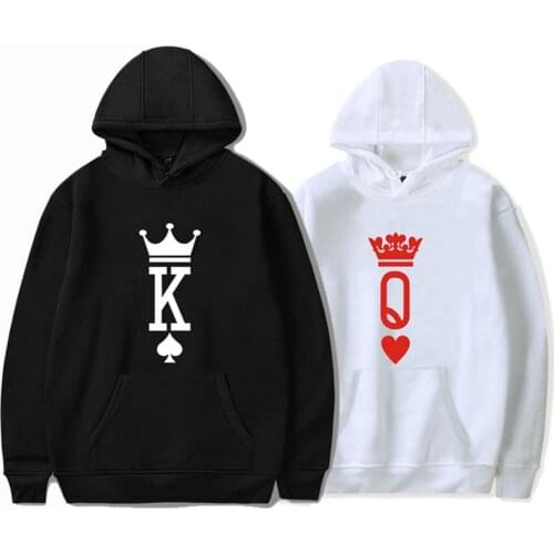 New KING Hoodies Hip Hop Spade K Hoodie Streetwear Men Women Autumn Daily Casual Hoodie Sweatshirt Hip Hop Popular Streetwear