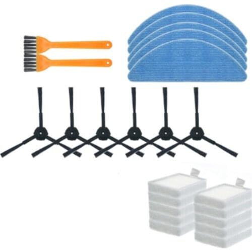 Vacuum Robot Cleaner Parts Mop Cloth Side Brush Mop Hepa Filter for Ilife V5 V5S V3 V3S V5Pro V50 V55 X5 V5S Pro