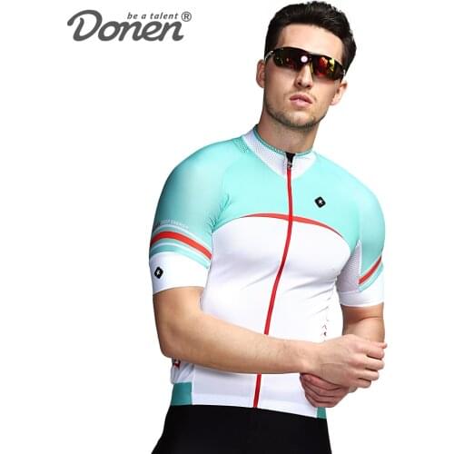 DONEN 2019 Cycling Jersey Tops Summer Racing Cycling Clothing Ropa Ciclismo Short Sleeve mtb Bike Jersey Shirt Bike Clothing