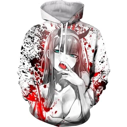Spring hot-selling anime hoodies mens fashion hip-hop rock clothing fitness jogging sportswear 3D print comic Harajuku pullover