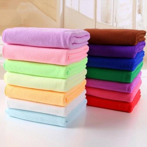 Water Absorbent Microfiber Soft Car Washing Solid Color Fast Drying Hand Towel car wash