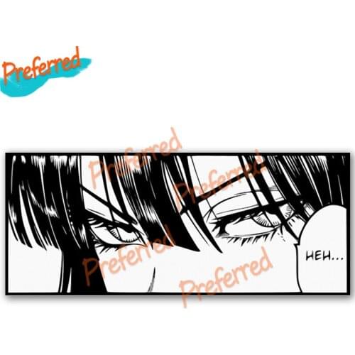 High Qualit Anime Funny Car Sticker Fubuki Eye Decal Window Trunk RV VAN Laptop Decor Car Accessories Waterproof