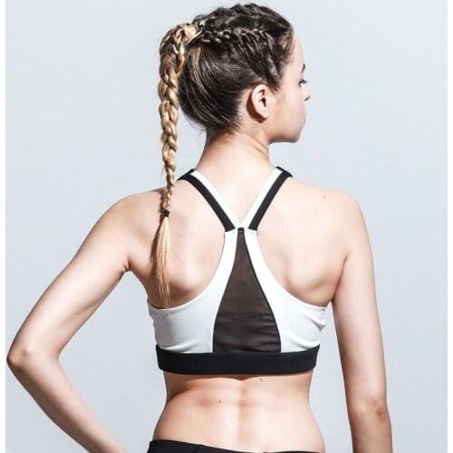 Women Yoga Bra Sports Bra Push Up Padded Fitness High Impact Women Fitness Bra Running Workout Brassiere Sport Women Mesh Top