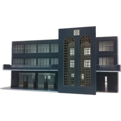 1:87 HO Scale Railway Train Station Office Building Model Sand Table Scene Decorations A15 for Model Hobbies
