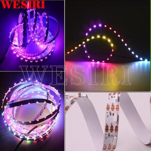 1m/5m SK6812 4020 LED Side Emitting LED Strip DC5V 60 72 120 144leds/m WS2812B IC Addressable Thin Light Tape Non-waterproof