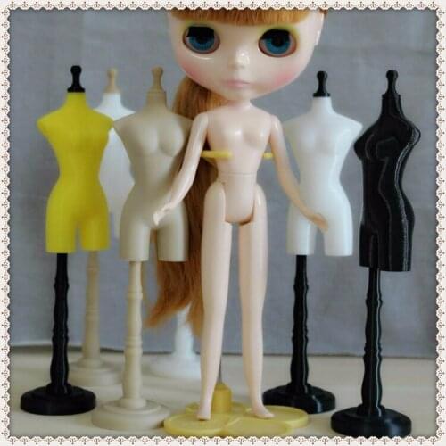 1PCS Middle Blyth Doll Body Mannequin Model Display Stand for Doll Clothes DIY Handmade Sewing Accessories (can stitch needle)