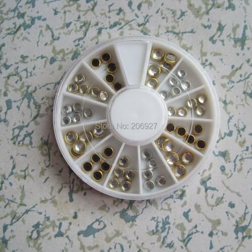 1PC OD-133 3D Resin 4+5mm Resin Rhinestone Decoration in wheel Shiny Nail Decoration Lovely Outlooking