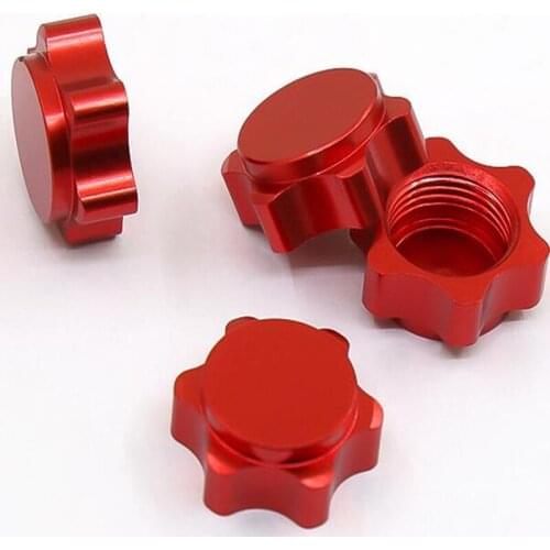 17mm Aluminum Dustproof Nut for 1/8 RC Car Hex Coupler Nut Thread 1.0mm R4 HSP 94762 94886