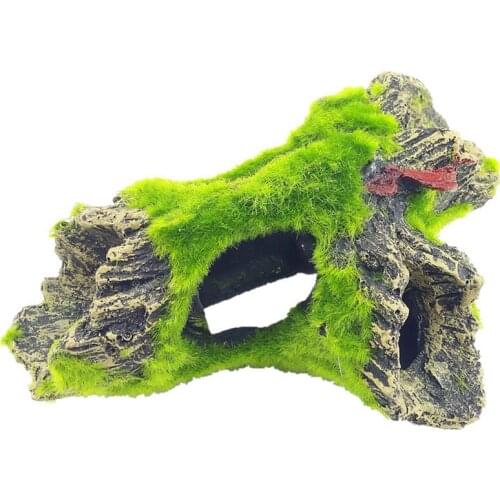 2 Style Aquarium Decorative Resin Fish Play Tree Cave Cave Decoration Mountain View Fish Tank Ornament