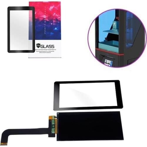 5.5 inch lcd 2560*1440 2K LS055R1SX03/04+tempered glass protectors for ANYCUBIC Photon Wanhao D7 3d printer DIY projector parts