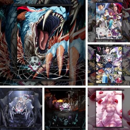 WTQ Anime Posters So I'm A Spider, So What Kumoko Manga Wall Poster Canvas Painting Wall Decor Wall Art Picture Home Decor