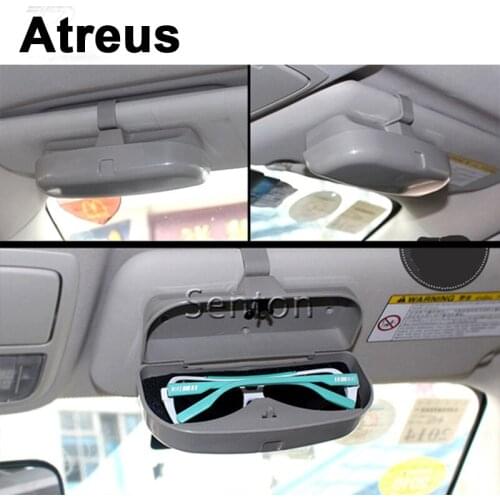 Atreus 3color Car Accessories Glasses Box Case Holder For BMW e46 e39 e36 x5 X6 1 Audi a4 b6 a3 a6 c5 Renault duster Lada granta