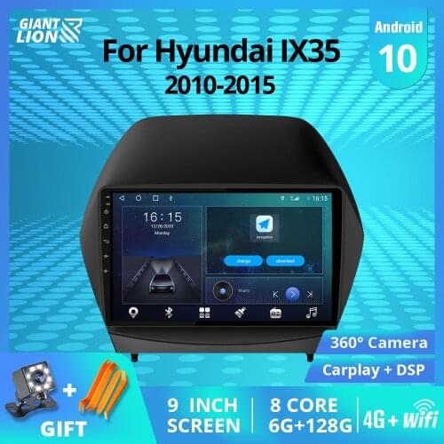 2DIN Android 10.0 Car Radio For Hyundai IX35 2010-2015 GPS Navigation Car Receiver Stereo Receiver DSP Car Multimedia Player IGO